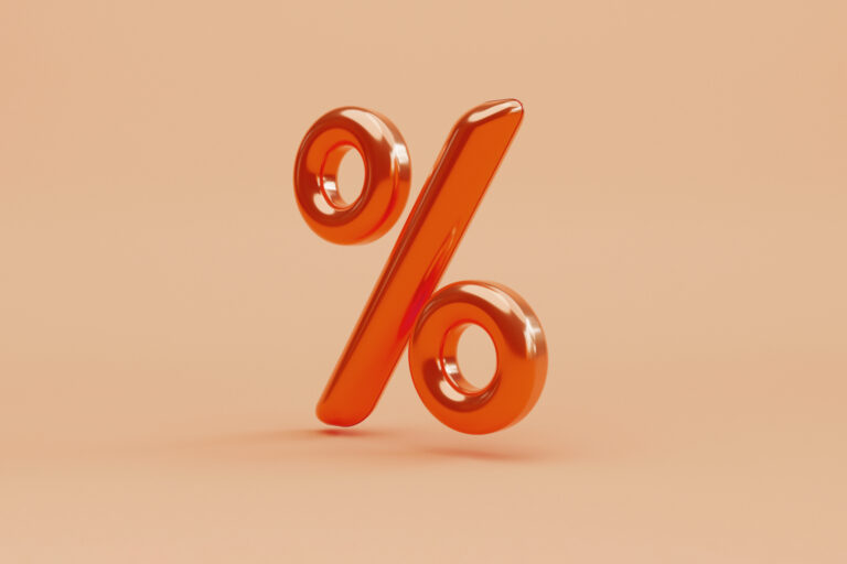 Prozentzeichen in Rot [Sale]